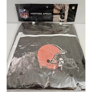 Cleveland Browns NFL Hostess Apron Brown One Size Fit Most BBQ Tailgating New
